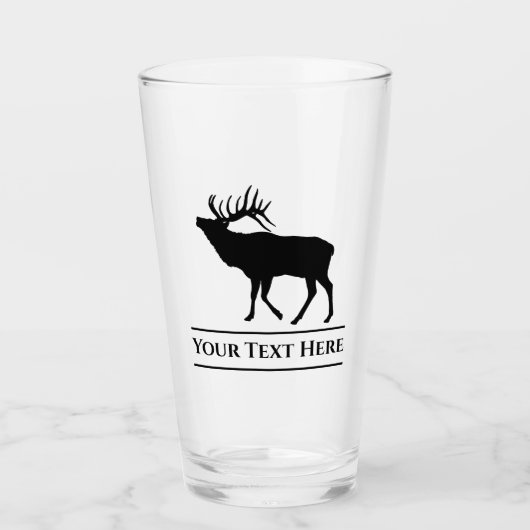 Custom Elk Jagd Bier Glass Tumblr Glas (Vorderseite)