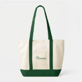 Custom Embroidered Canvas Tote Bag – Personalized  Tragetasche (Vorne)
