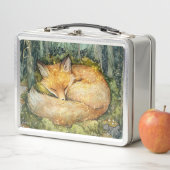 Custom Emerald Forest Magical Fox Metall Brotdose (Beispiel)