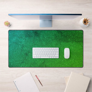 Custom Emerald Gradient Desk Mat - Sleek & Fresh Schreibtischunterlage