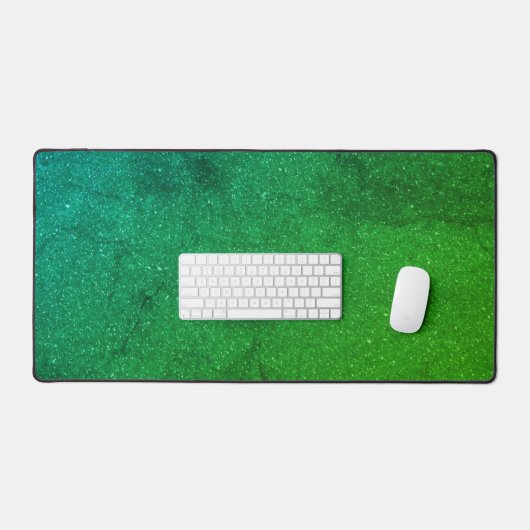 Custom Emerald Gradient Desk Mat - Sleek & Fresh Schreibtischunterlage (Tastatur & Maus)