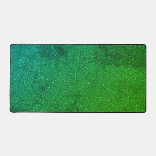 Custom Emerald Gradient Desk Mat - Sleek & Fresh Schreibtischunterlage (Vorderseite)