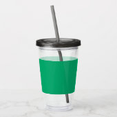Custom Emerald Green Acrylic Tumbler mit Stroh Acryltrinkbecher (Links)