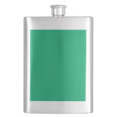 Custom Emerald Green Classic Flask Flachmann (Vorderseite)
