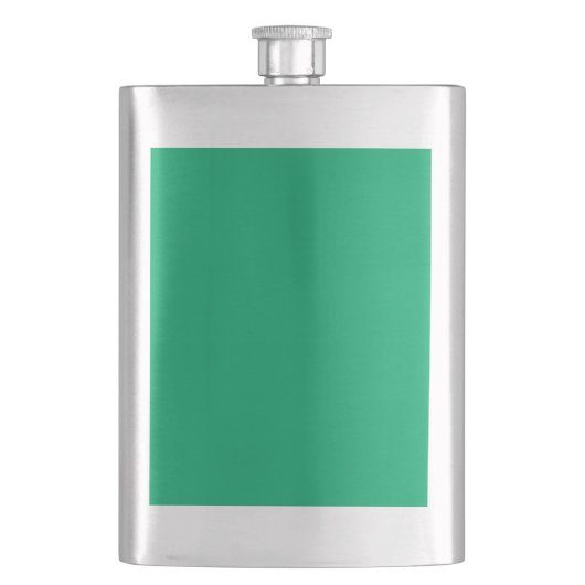 Custom Emerald Green Classic Flask Flachmann (Vorderseite)