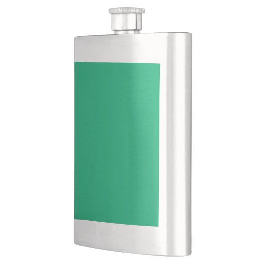Custom Emerald Green Classic Flask Flachmann (Links)