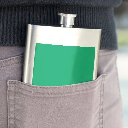 Custom Emerald Green Classic Flask Flachmann (Beispiel)