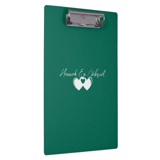 Custom Emerald Green Clipboard Klemmbrett (Rechts)
