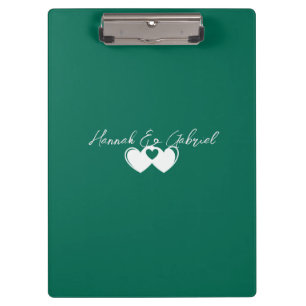 Custom Emerald Green Clipboard Klemmbrett
