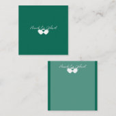 Custom Emerald Green Flat Mitteilungskarten (Vorne/Hinten)