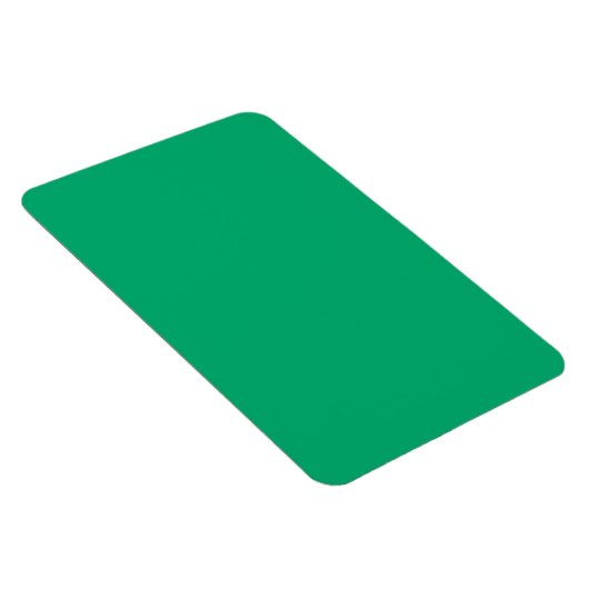Custom Emerald Green Flexible Magnet (Rechte Seite)