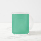 Custom Emerald Green Mattierte Tasse (VorderseiteRechts)
