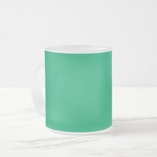 Custom Emerald Green Mattierte Tasse (Vorderseite Links)