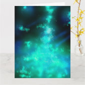 Custom Emerald Green Night Sky Karte (Gelbe Blume)