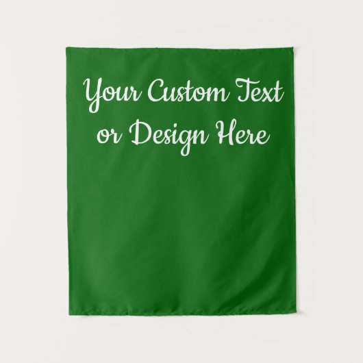 Custom Emerald Green Personalisiert Brautparty Wandteppich (Vorderseite)