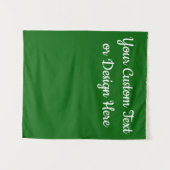 Custom Emerald Green Personalisiert Brautparty Wandteppich (Vorderseite (Horizontal))