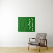 Custom Emerald Green Personalisiert Brautparty Wandteppich (Beispiel (Horizontal))