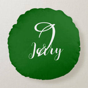 Custom Emerald Green Pillow Rundes Kissen
