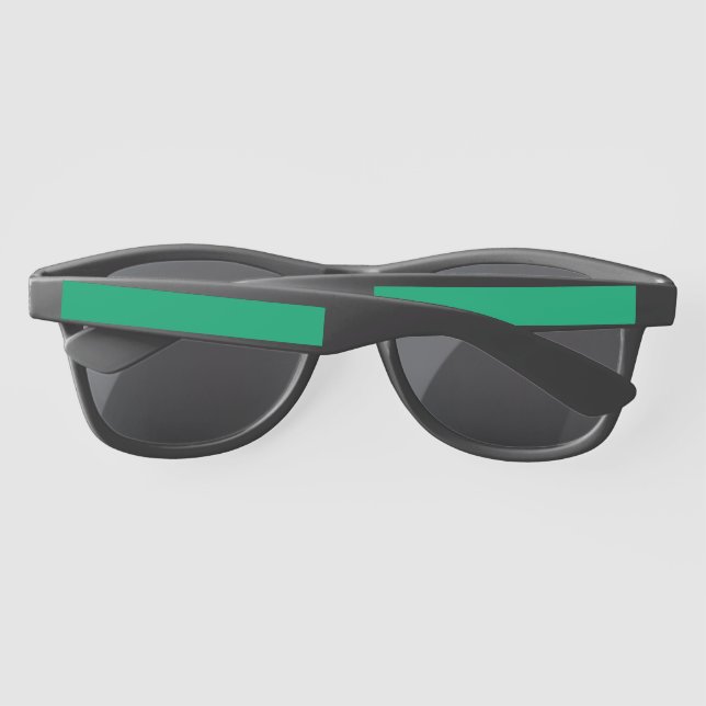 Custom Emerald Green Sonnenbrille (Rückseite)