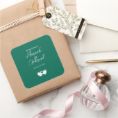Custom Emerald Green Stickers (Schenken)