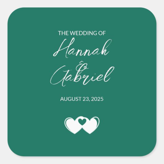 Custom Emerald Green Stickers (Vorderseite)