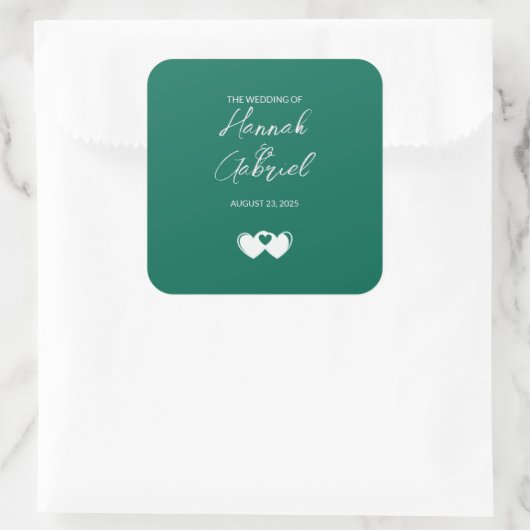 Custom Emerald Green Stickers (Tasche)