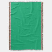 Custom Emerald Green Throw Blanket Decke (Vorderseite Vertikal)