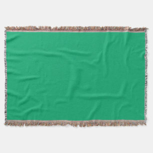 Custom Emerald Green Throw Blanket Decke
