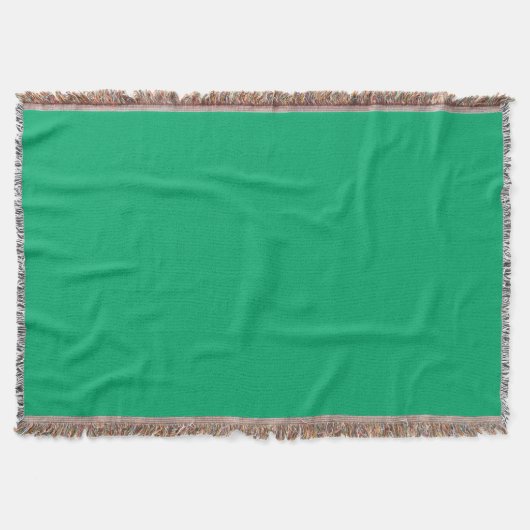 Custom Emerald Green Throw Blanket Decke (Vorderseite)