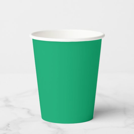 Custom Emerald Paper Cups - Bulk Event Trinkbehält Pappbecher (Rückseite)