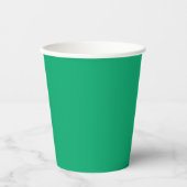 Custom Emerald Paper Cups - Bulk Event Trinkbehält Pappbecher (Vorderseite)