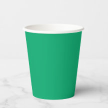 Custom Emerald Paper Cups - Bulk Event Trinkbehält