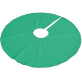Custom Emerald Tree Skirt Polyester Weihnachtsbaumdecke (Schrägansicht)
