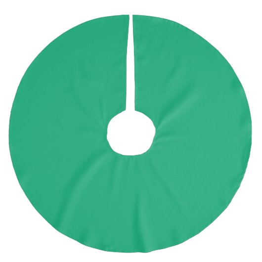 Custom Emerald Tree Skirt Polyester Weihnachtsbaumdecke (Vorderseite)