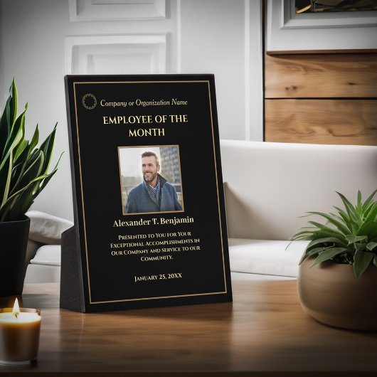 Custom Employee Awards Plaque Foto Personalize Fotoplatte
