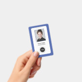 Custom Employee Blue | Foto, Bar, Logo, Name Ausweis (Handheld)