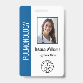 Custom Employee Foto Blue White Medical ID Blue Ausweis