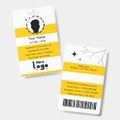 Custom employee ID Ausweis (Vorder- & Rückseite)