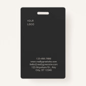 Custom Employee ID Badge Ausweis (Rückseite)