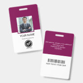 Custom Employee ID Badge Ausweis (Vorder- & Rückseite)