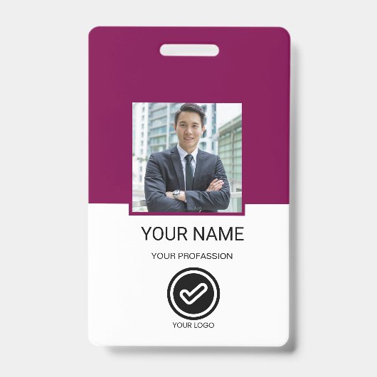Custom Employee ID Badge Ausweis (Vorderseite)