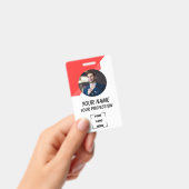 Custom Employee ID Badge with Photo Ausweis (Handheld)