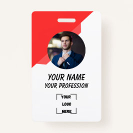 Custom Employee ID Badge with Photo Ausweis