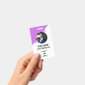 Custom Employee ID Badge with Photo Ausweis (Handheld)