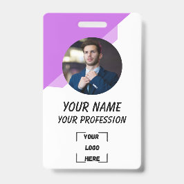 Custom Employee ID Badge with Photo Ausweis