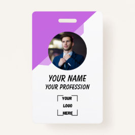 Custom Employee ID Badge with Photo Ausweis