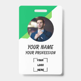 Custom Employee ID Badge with Photo Ausweis