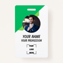 Custom Employee ID Badge with Photo Ausweis