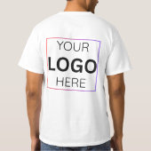 Custom Employee Name Logo| Personalized Staff  T-Shirt (Rückseite)