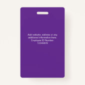 Custom Employee Photo Company Security Id Badges Ausweis (Rückseite)